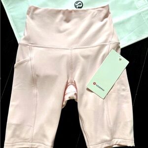 LULULEMON ALIGN HR SHORTS 8” POCKETS IN STRAWBERRY MILKSHAKE 🍓SZ 2 NWT